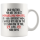 Personalized Mongrel Dog Your Boys Mom Heather Coffee Mug (11 oz)