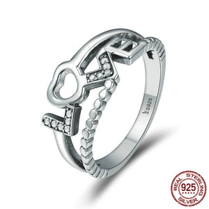 True Love Letter Ring - 925 Sterling Silver - Freedom Look