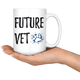 Future Vet Medicine Degree, Veterinarian Student Coffee Mug (15 oz)