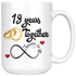 19th Wedding Anniversary Gift For Him And Her, Married For 19 Years, 19th Anniversary Mug For Husband & Wife, 19 Years Together With Her (15 oz)