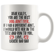Personalized Dog Gracie Bao Bao Aunt Kaley Coffee Mug (11 oz)