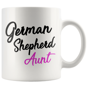 German Shepherd Aunt Coffee Mug (11 oz) - Freedom Look
