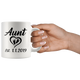 Personalized Aunt Est Date Mug - Auntie Established Mug - Great Gift For Aunt (11 oz)