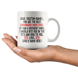 Personalized Best Komondor Mom Coffee Mug (11 oz)