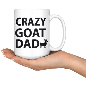 Crazy Goat Dad Coffee Mug (15 oz) - Freedom Look