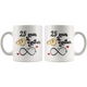 Silver Wedding Anniversary Gift For Him And Her, Married For 25 Years, 25th Anniversary Mug For Husband & Wife, 25 Years Together With Her ( 11oz )