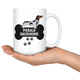 Piebald Dachshund Mug - Piebald Dachshund Ornament - Wiener Dog Dad Mom Mug With Bone And Paws - Great Gift For Daschund Owner - 15 oz