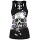 3D Skull Black Tops for Summer 2017 - Freedom Look