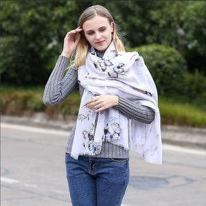 Butterfly Long Scarf - Autumn 2018 - Freedom Look