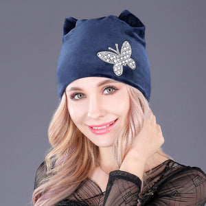 Butterfly Beanie Hat - 6 Colors - Freedom Look