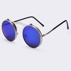 Flip Up Vintage Steampunk Sunglasses - Freedom Look