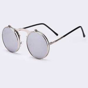Flip Up Vintage Steampunk Sunglasses - Freedom Look