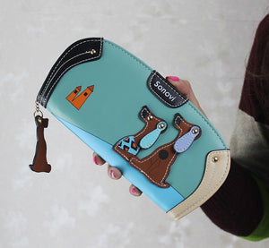 Cute Puppy Long Wallet - 6 Colors - Freedom Look