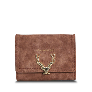 Deer Women Leather Wallet - Limited Edition - Freedom Look