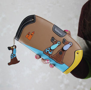 Cute Puppy Long Wallet - 6 Colors - Freedom Look