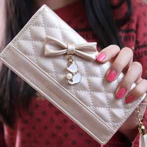 HQ Cute Cat Leather Wallet - Freedom Look