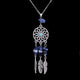 Dreamcatcher Reiki Natural Stone Pendant Necklace - Freedom Look