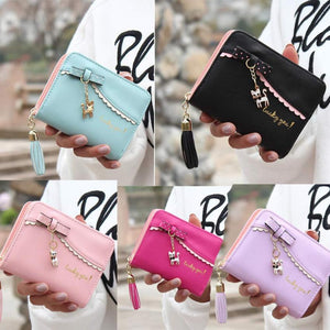 Lady Cat Leather Wallet - Freedom Look