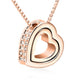 Crystal Luxury Heart Necklace & Pendant - 925 Sterling Silver  - Freedom Look
