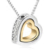 Crystal Luxury Heart Necklace & Pendant - 925 Sterling Silver  - Freedom Look