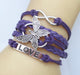 Butterfly Leather Charm Bracelet - Freedom Look