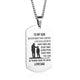 To My Son & To My Daughter Pendant Necklace - Freedom Look