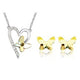 Butterfly Austrian Crystal Jewelry Set - Freedom Look