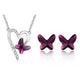 Butterfly Austrian Crystal Jewelry Set - Freedom Look