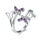 Trendy Butterfly Ring - 925 Sterling Silver - Freedom Look