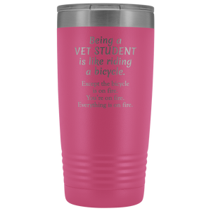 Vet Student Tumbler Funny Gift, Vet Office Worker, Veterinary Medicine Tumbler, Veterinary Assistant Present, Vet School Tumbler (20 oz)