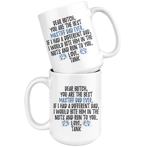 Personalized Mastiff Dog Tank Dad Butch Coffee Mug (15 oz)