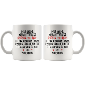 Personalized Chicken Mom Naomi Coffee Mug (11 oz)