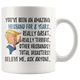 Funny Amazing Husband For 8 Years Coffee Mug, 8th Anniversary Husband Trump Gifts, 8th Anniversary Mug, 8 Years Together With My Hubby (11oz)