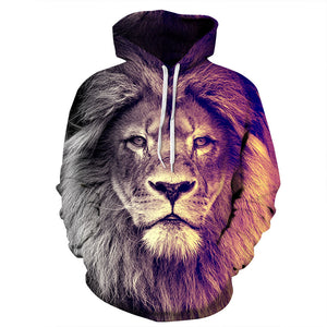 Lion Men/Women 3D Hoodie for this Autumn & Winter - Freedom Look
