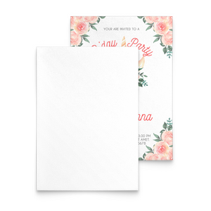 Unicorn Birthday Party Flat Cards