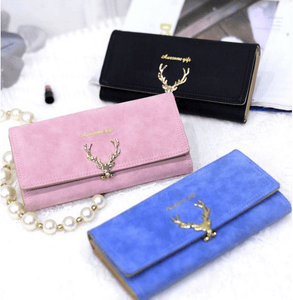 Latest Deer Women Leather Long Wallet - Freedom Look