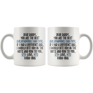 Personalized Goldendoodle Dog Koda-bug Daddy Coffee Mug (11 oz)