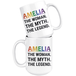 Personalized Lesbian Pride Coffee Mug (15 oz)