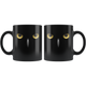 I Watching You Realistic Night Owl Black Scary Mug (11 Oz)