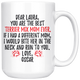 Personalized Terrier Mix Dog Oscar Mom Laura Coffee Mug (15 oz)
