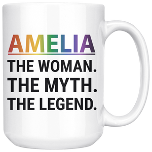 Personalized Lesbian Pride Coffee Mug (15 oz)