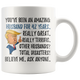 Funny Amazing Husband For 42 Years Coffee Mug, 42nd Anniversary Husband Trump Gifts, 42nd Anniversary Mug, 42 Years Together With My Hubby (11oz)