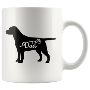 Black Labrador Dad Coffee Mug (11 oz) - Freedom Look