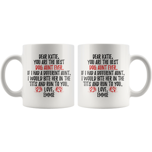 Katie Dog Emmie Aunt Coffee Mug (11 oz)