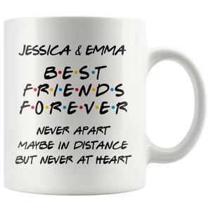 Best Long Distance Friends Forever Coffee Mug (11 oz) - Freedom Look