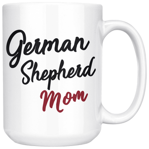 German Shepherd Mom Coffee Mug (15 oz) - Freedom Look
