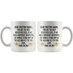 Best Beekeeper Bee Coffee Mug (11 oz) - Freedom Look