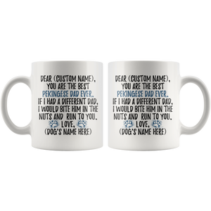 Personalized Best Pekingese Dad Coffee Mug (11 oz)