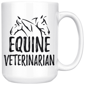 Equine Veterinarian Coffee Mug (15 oz) - Freedom Look