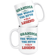 Grandma The Woman The Myth The Legend Coffee Mug (15 oz)